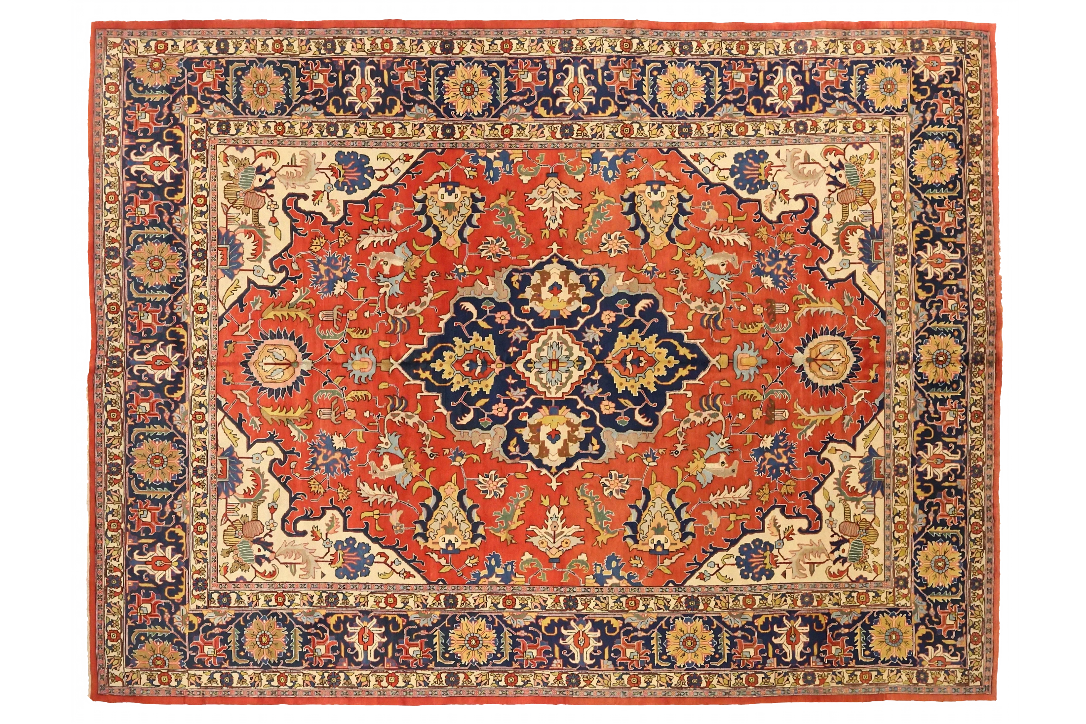 Antique Persian Tabriz Traditional Rug 75400