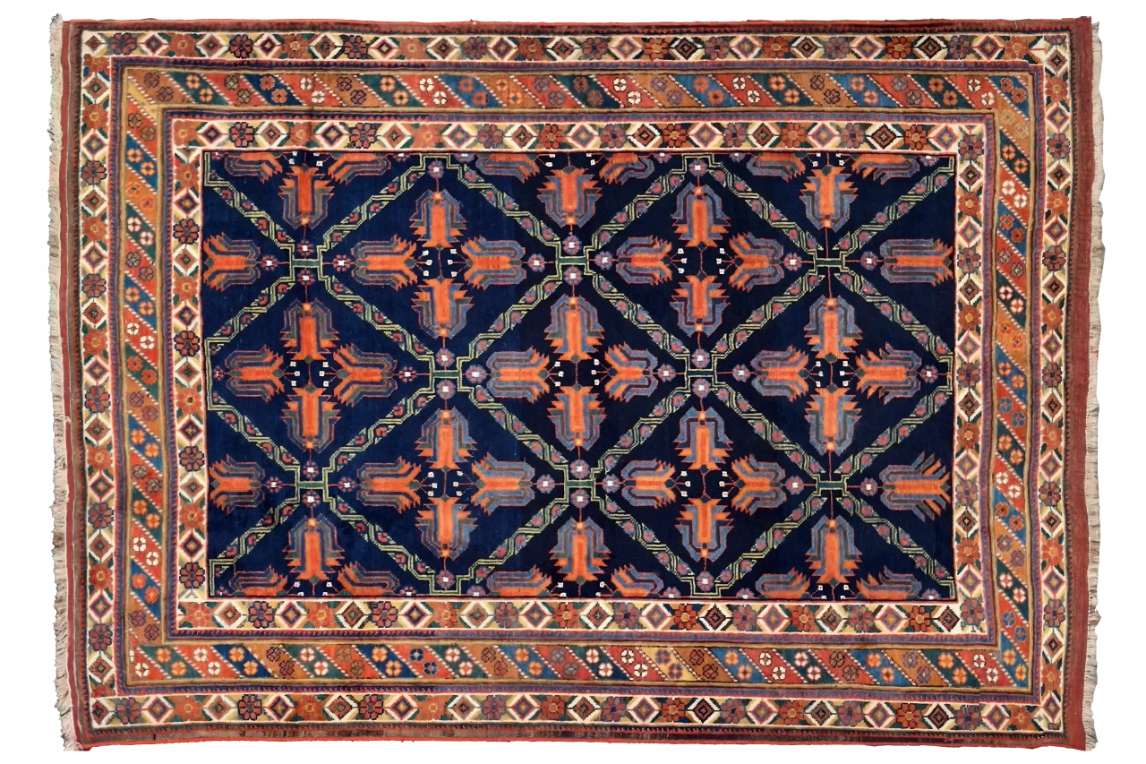 Antique Persian Sirjan Traditional Rug 75405