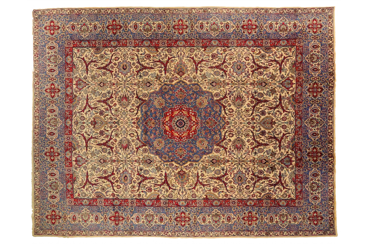 Antique Persian Kerman Traditional Rug 75417