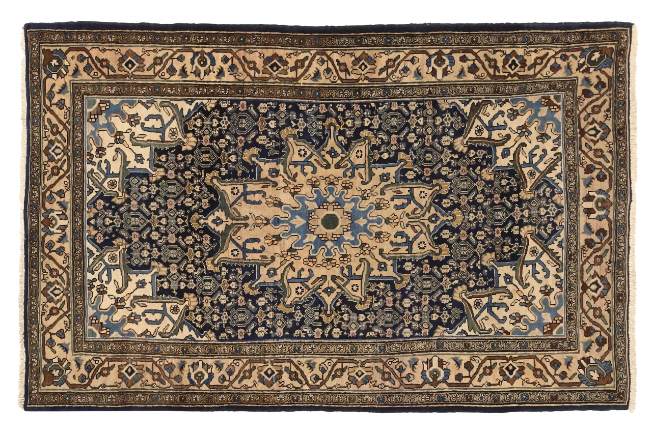Antique Persian Farahan Traditional Rug 75423