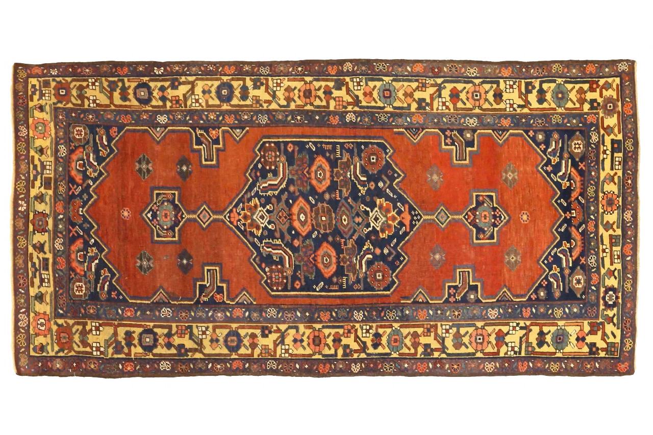 Antique Persian Bijar Traditional Rug 75424