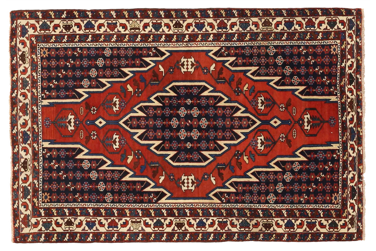 Antique Persian Hamadan Traditional Rug 75428