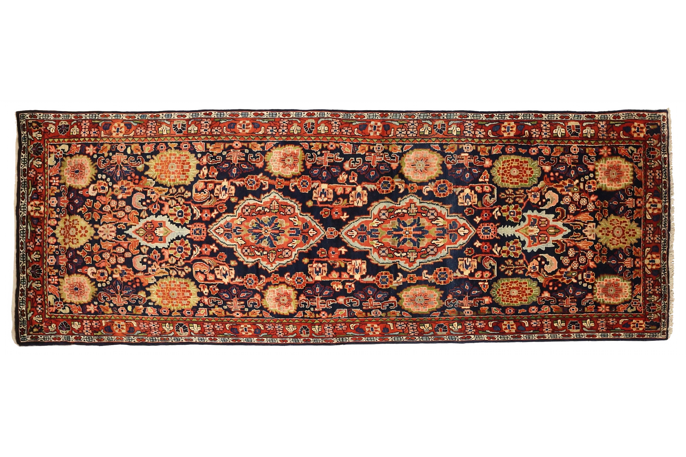 Antique Persian Mahal Traditional Rug 75429