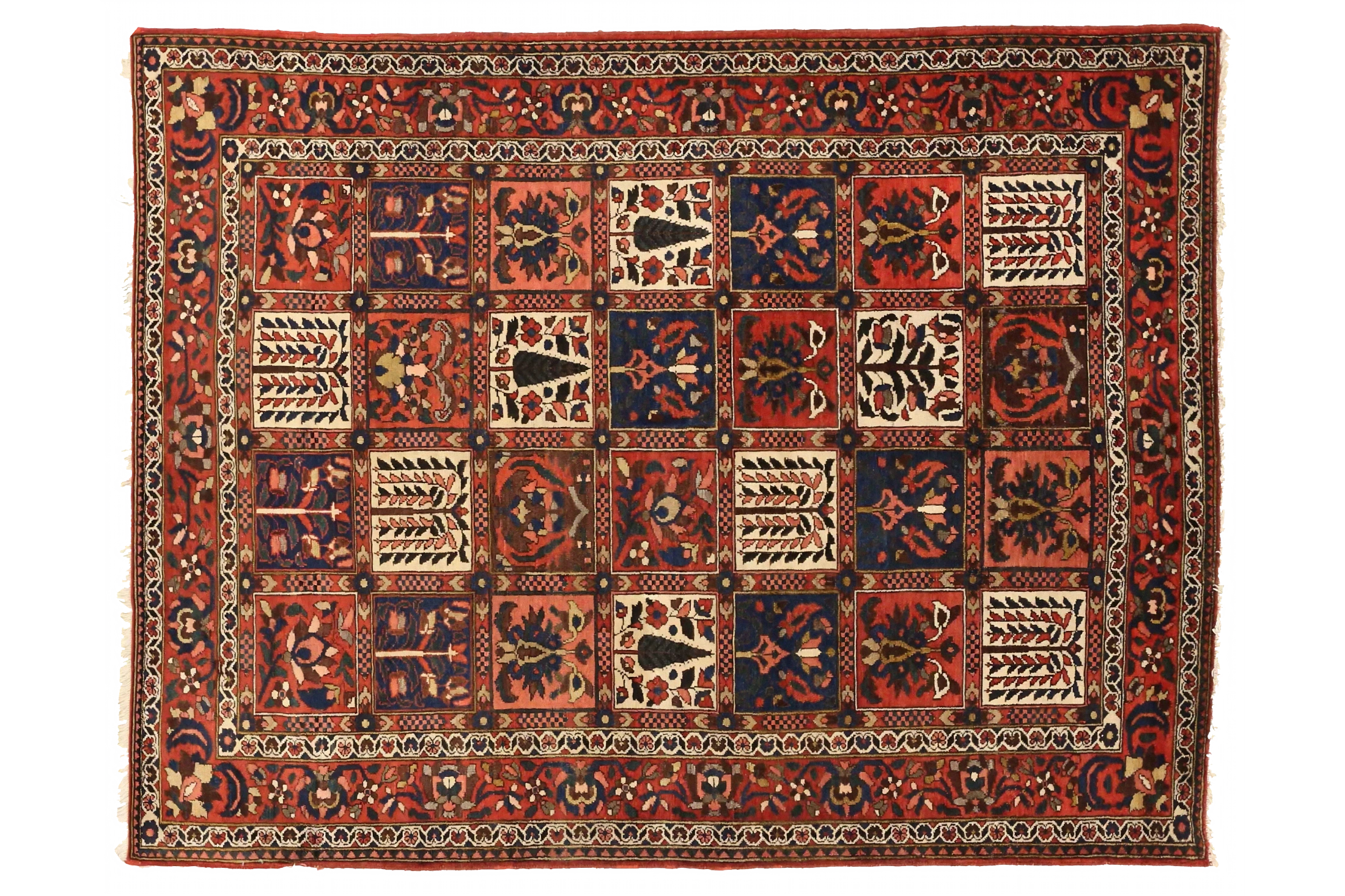 Antique Persian Bakhtiar Traditional Rug 75441