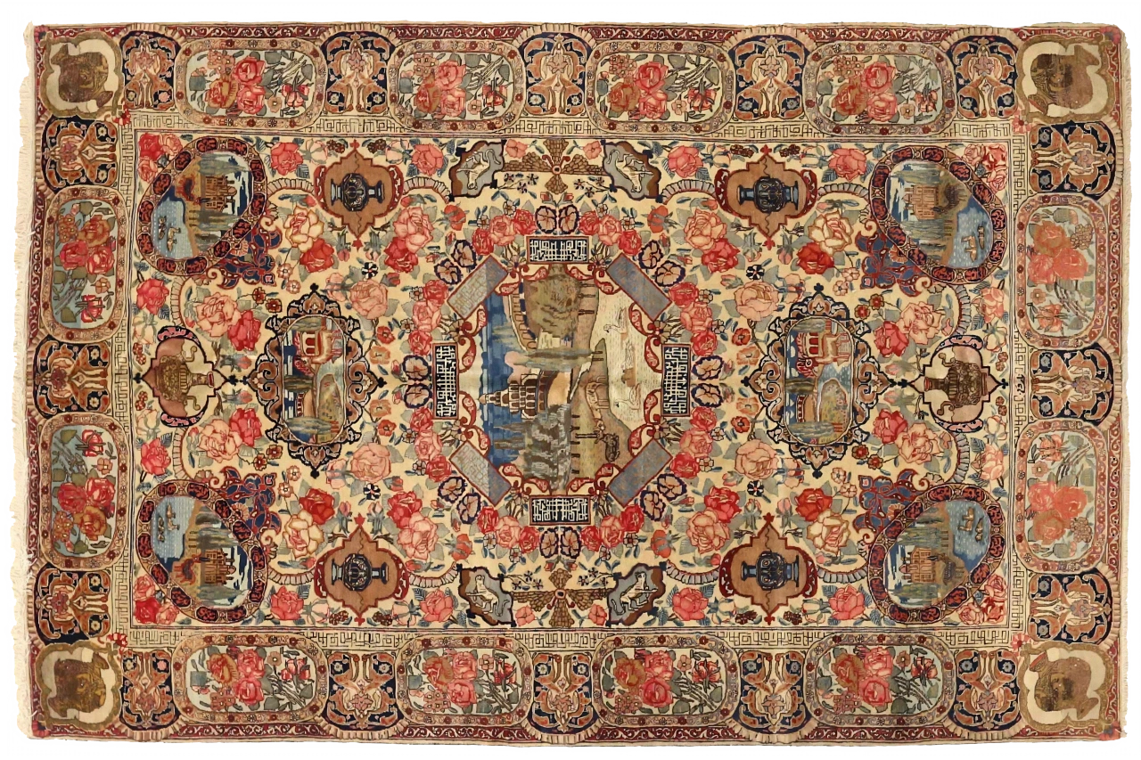 Antique Persian Tabriz Traditional Rug 75447