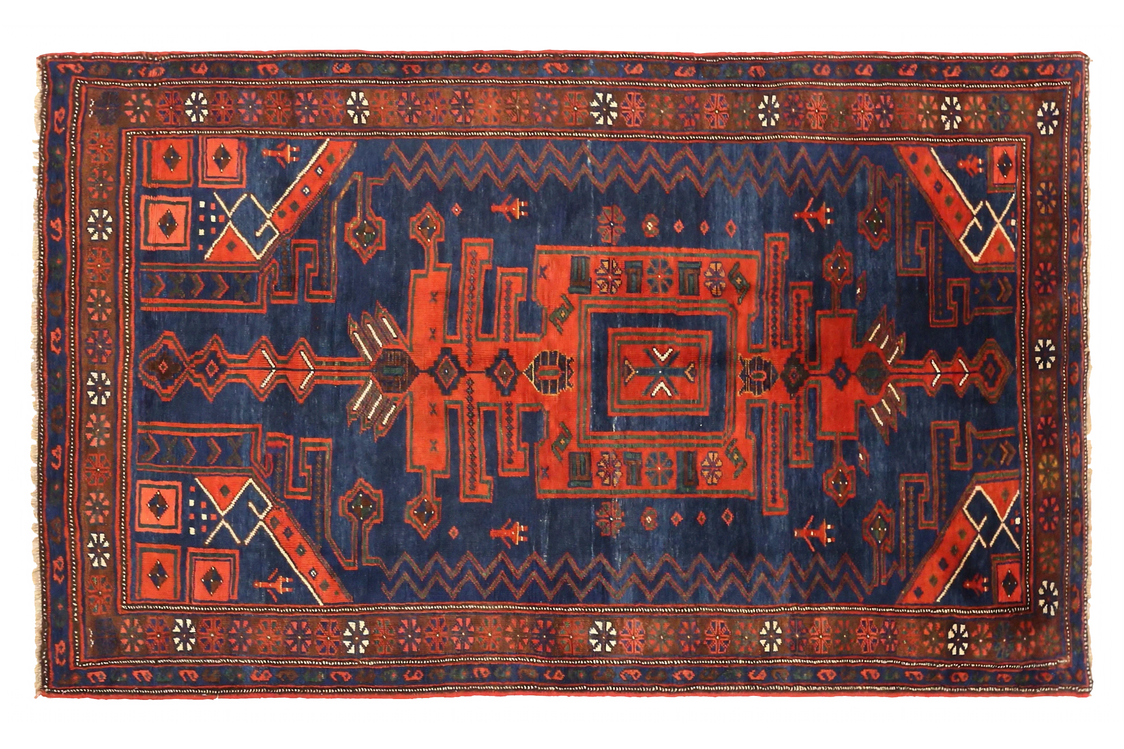 Antique Persian Bijar Traditional Rug 75449