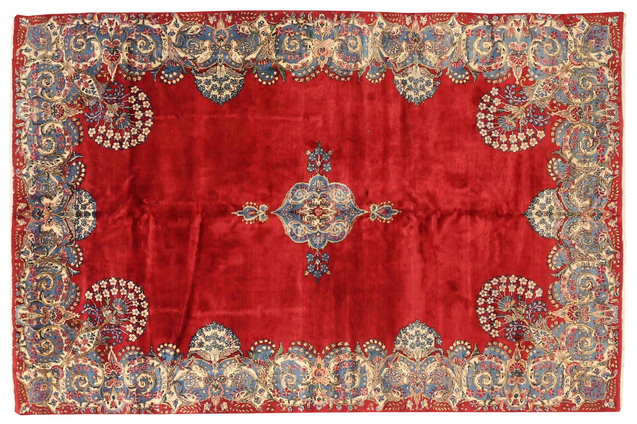 Antique Persian Kerman Traditional Rug 75450