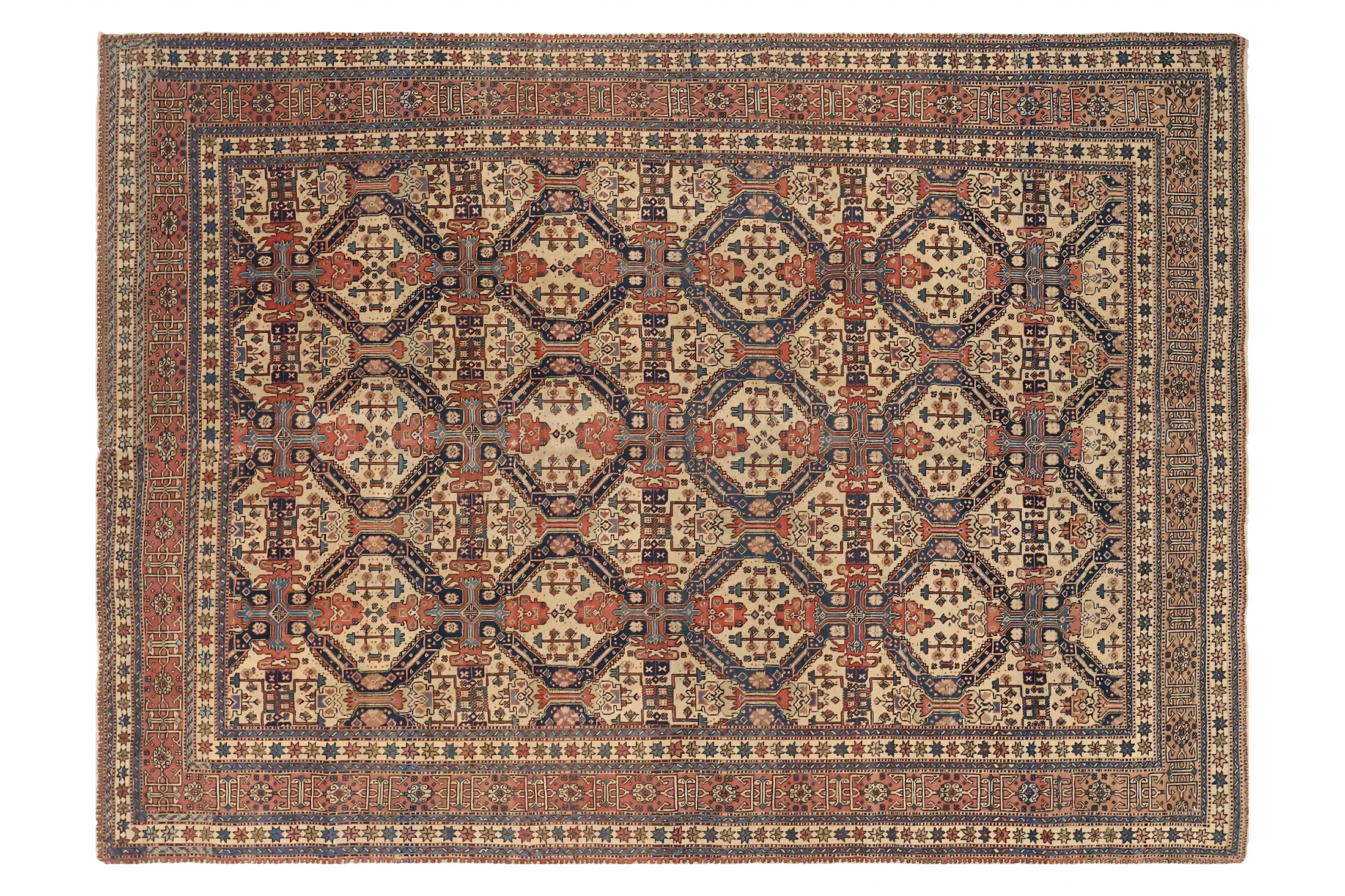 Antique Persian Tabriz Traditional Rug 75452