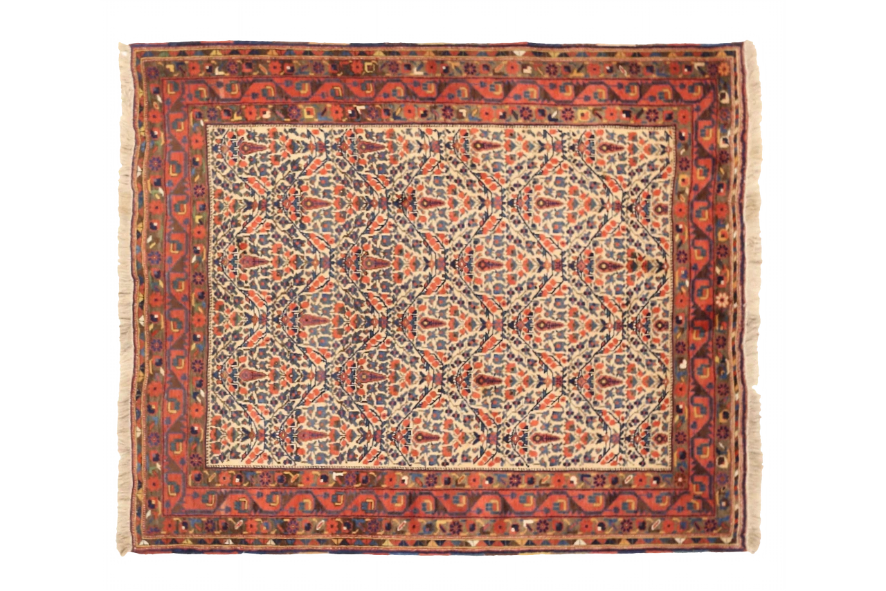 Antique Persian Sirjan Traditional Rug 75454