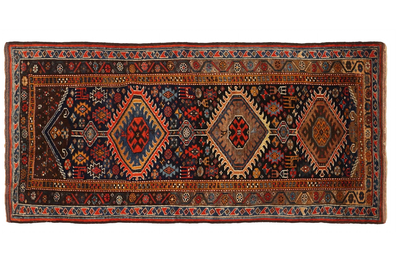 Antique Persian Traditional Rug 75456