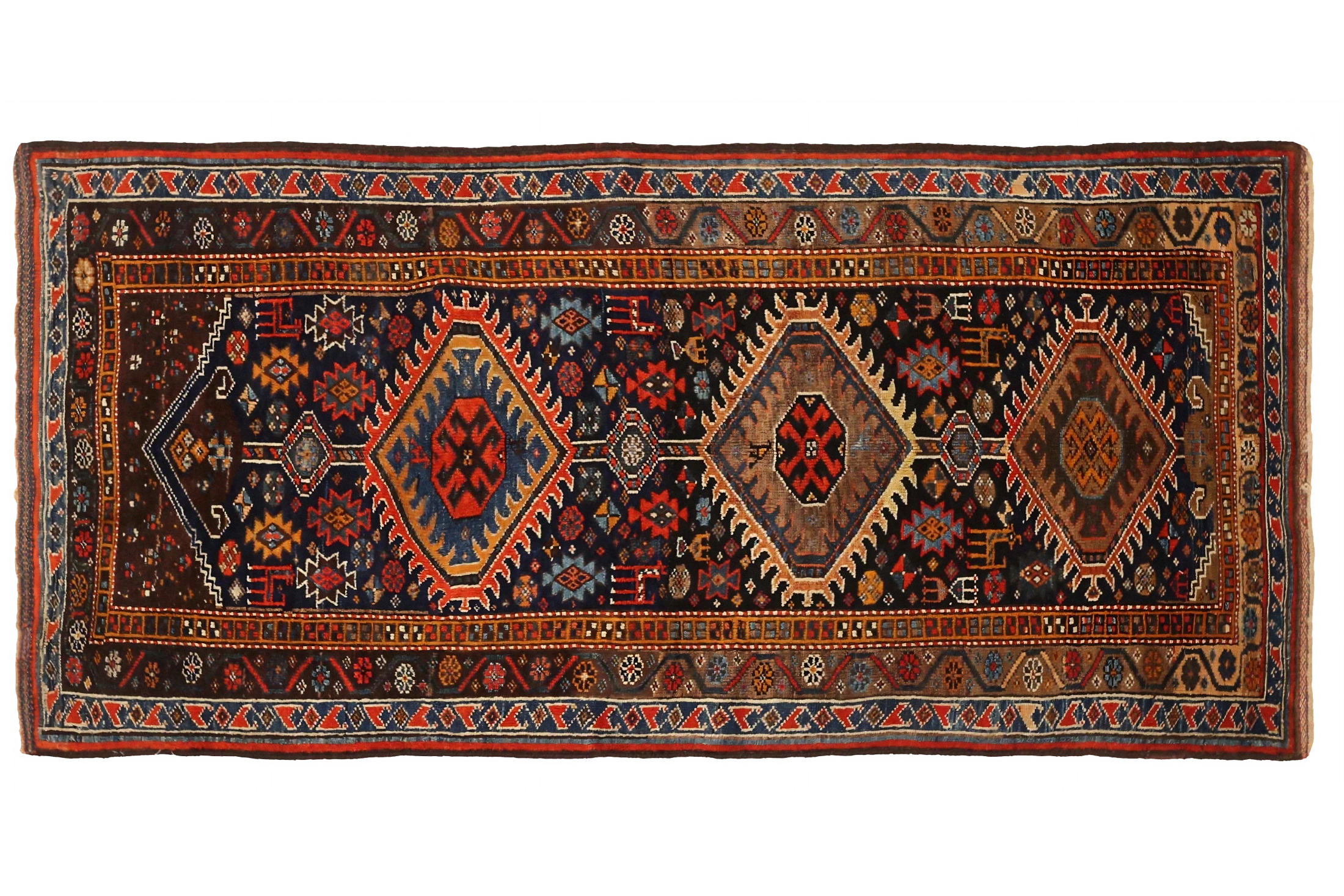 Antique Persian Traditional Rug 75456