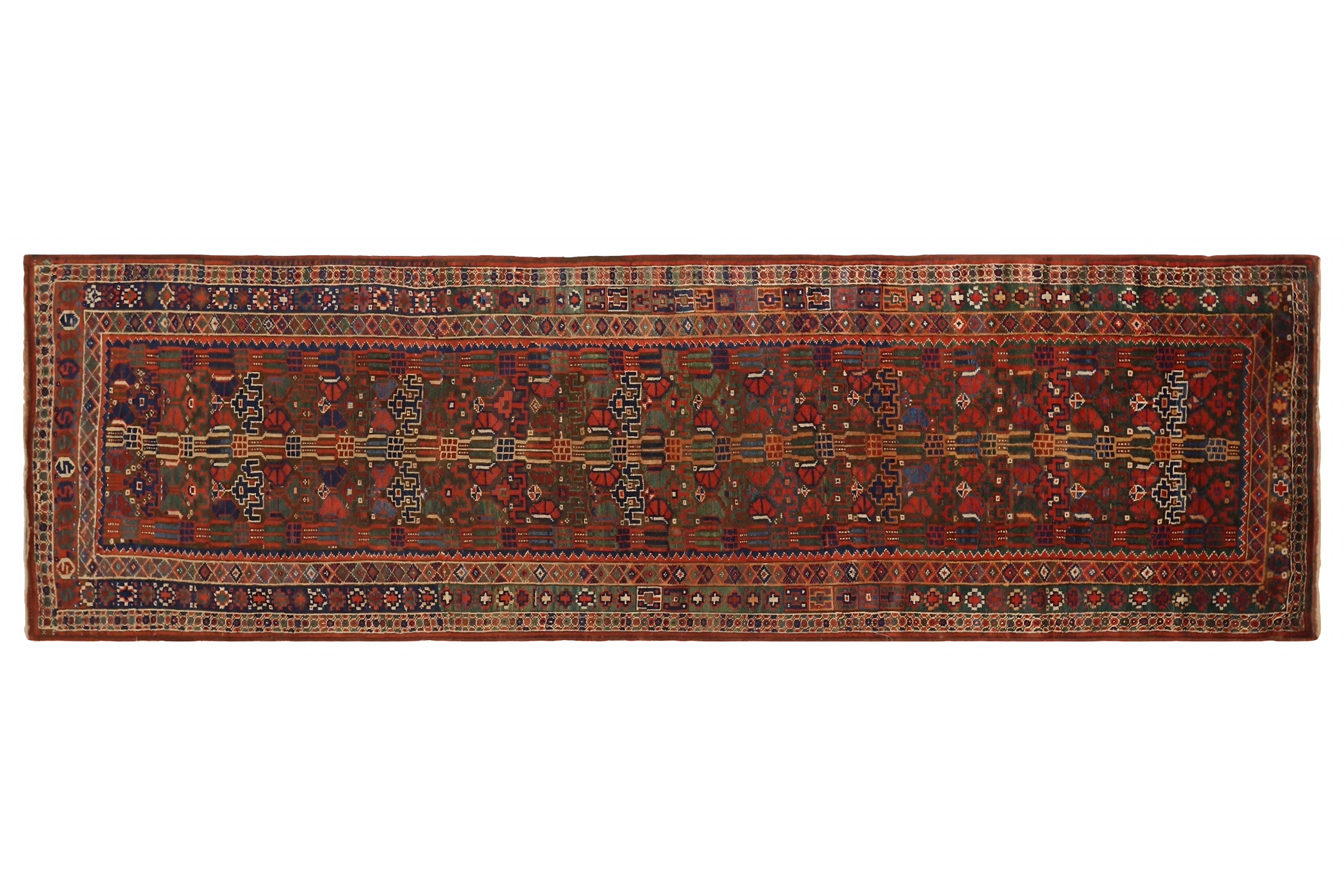 Antique Persian Bijar Traditional Rug 75458