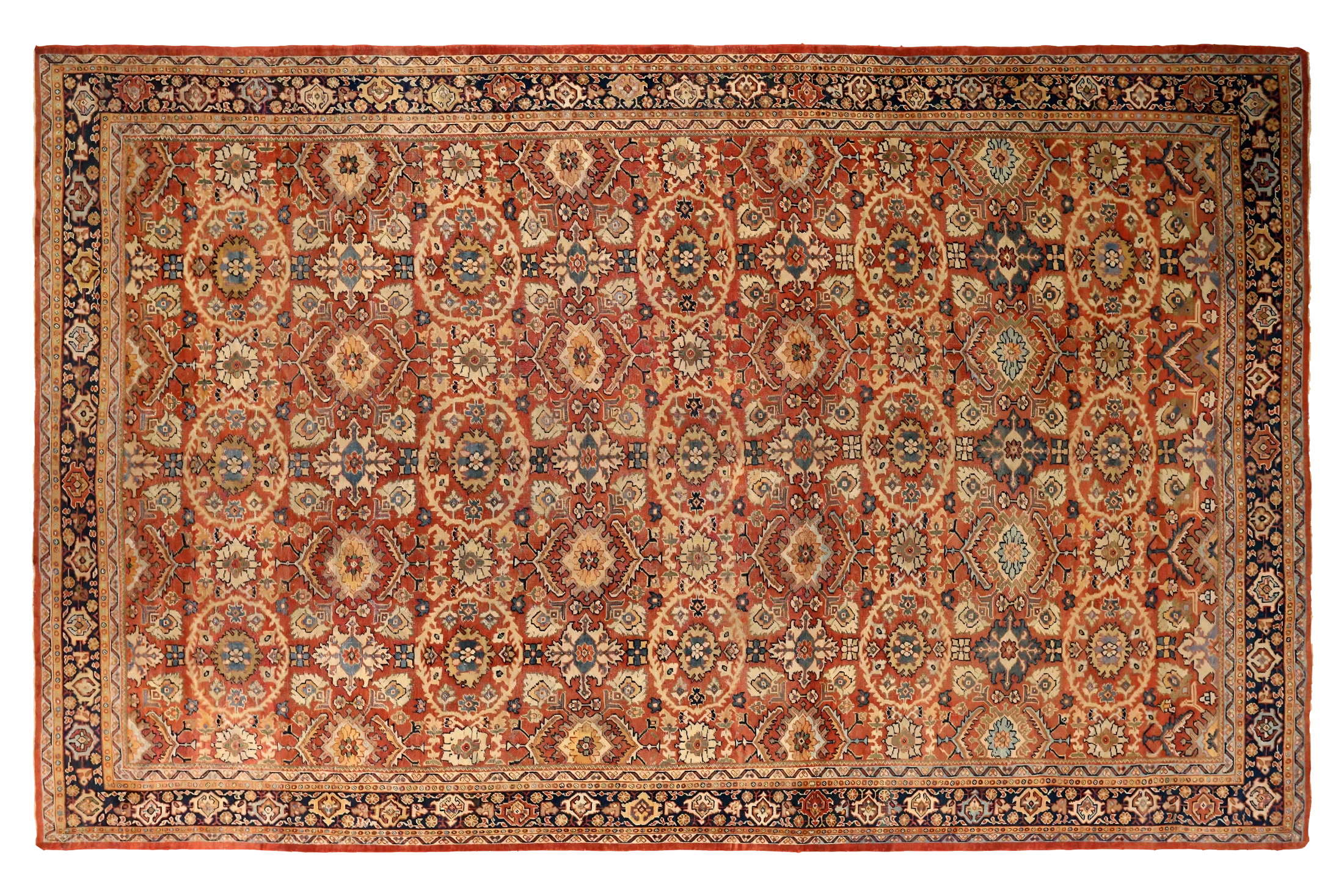 Antique Persian Sultanabad Traditional Rug 75465