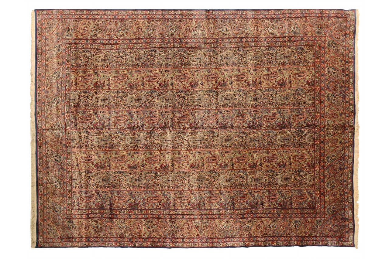 Antique Persian Kerman Traditional Rug 75467