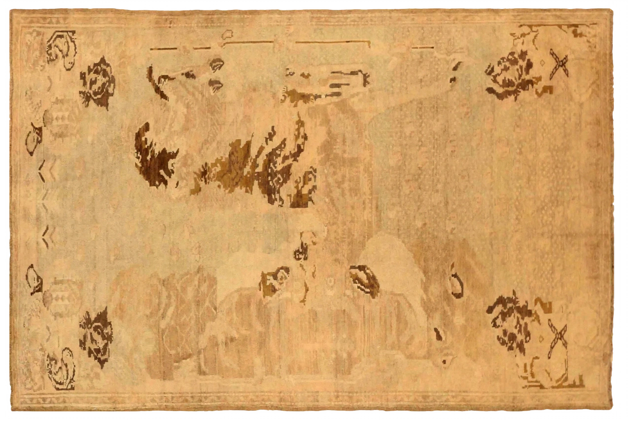 Antique Russia Karabagh Transitional Rug 75469