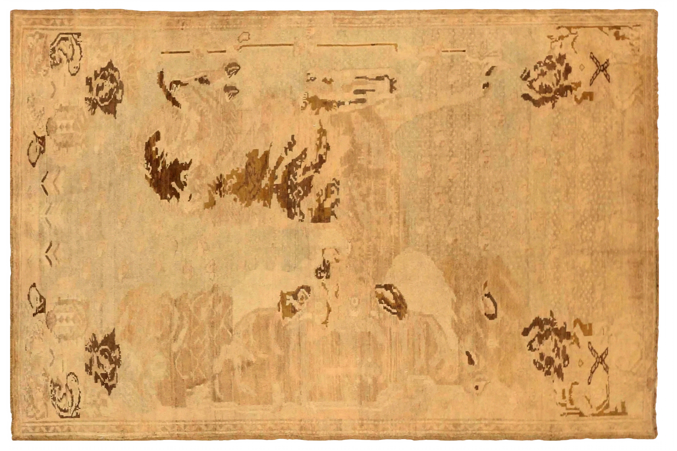 Antique Russia Karabagh Transitional Rug 75469