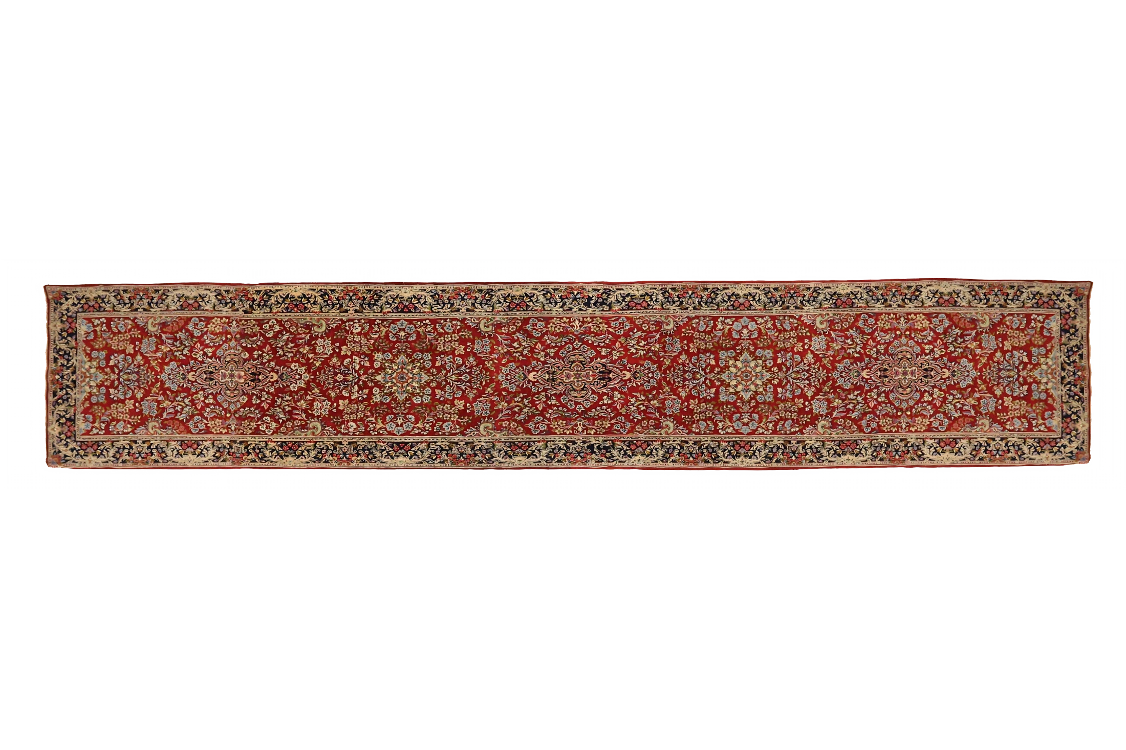 Antique Persian Kerman Traditional Rug 75498