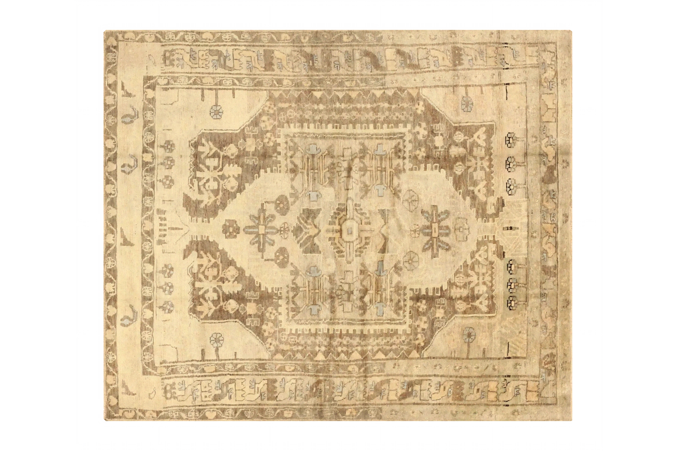 Antique Persian Malayer Transitional Rug 75499