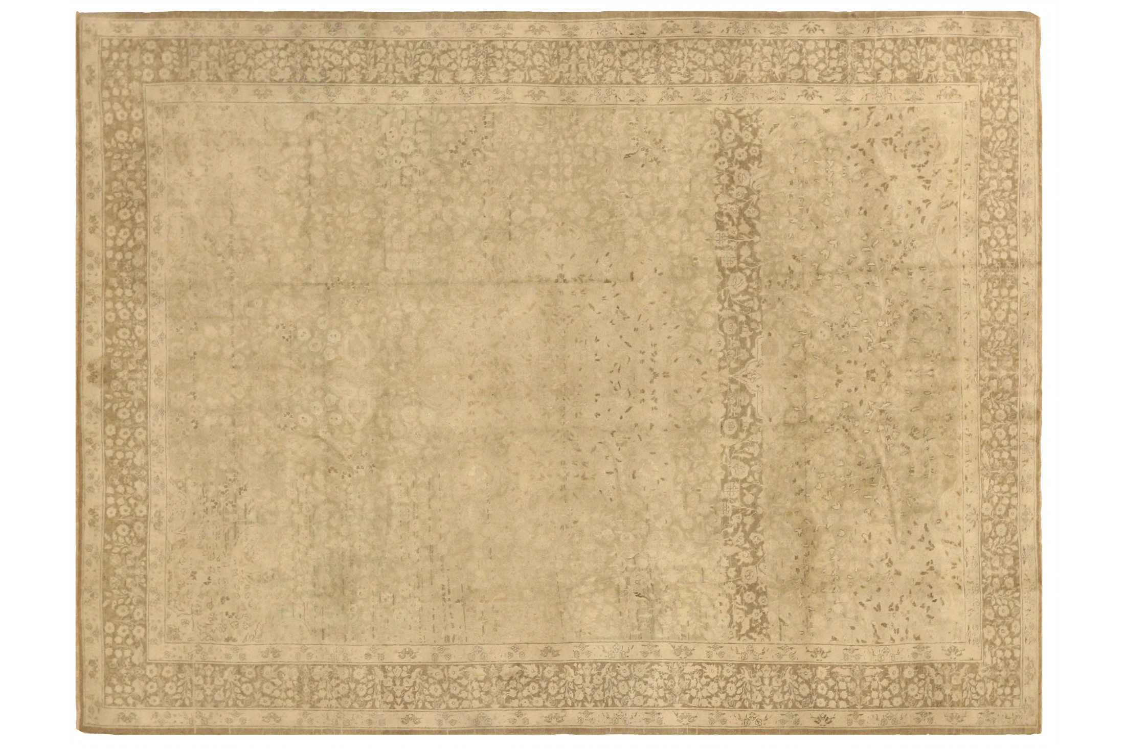 Antique Persian Tabriz Transitional Rug 75502