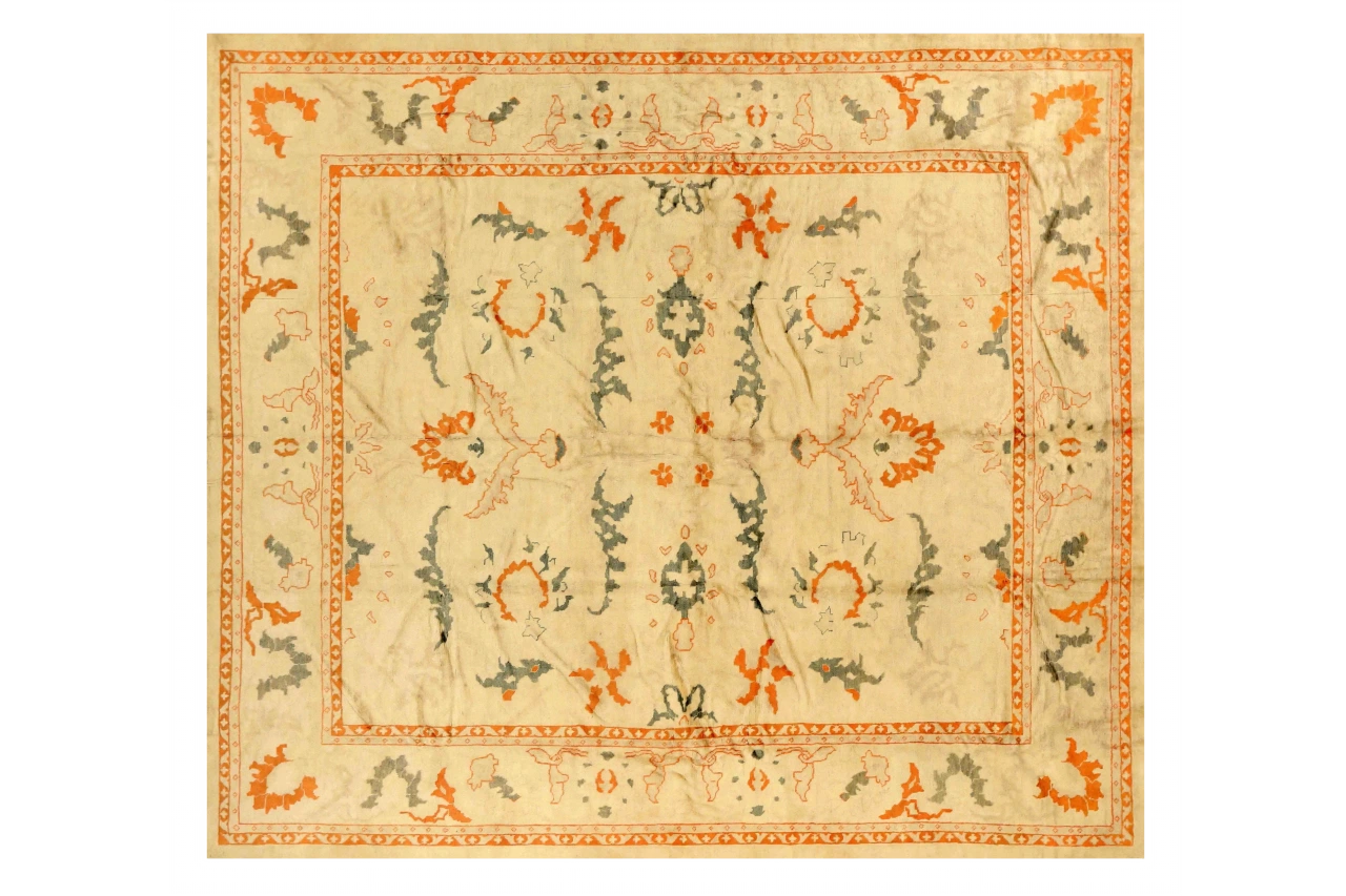 Antique Persian Mahal Transitional Rug 75504