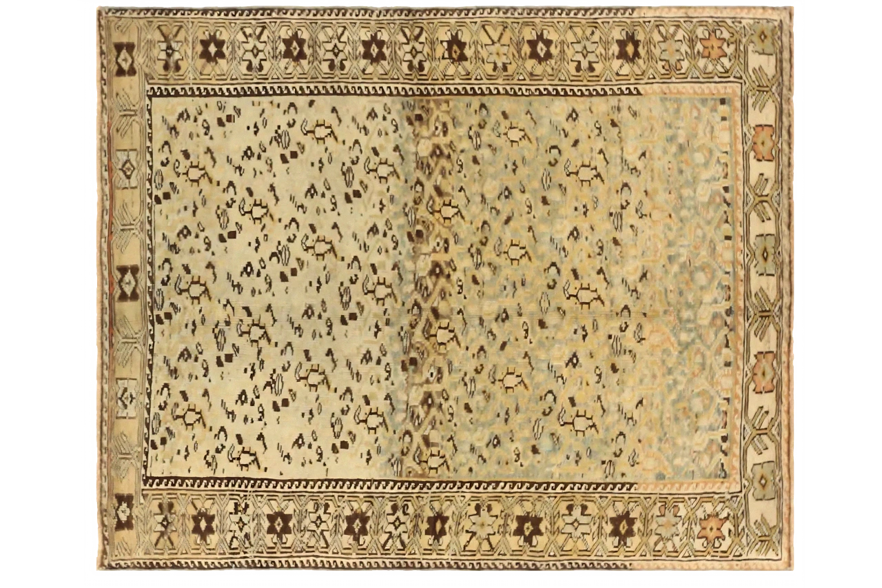 Antique Persian Bakhtiar Transitional Rug 75506