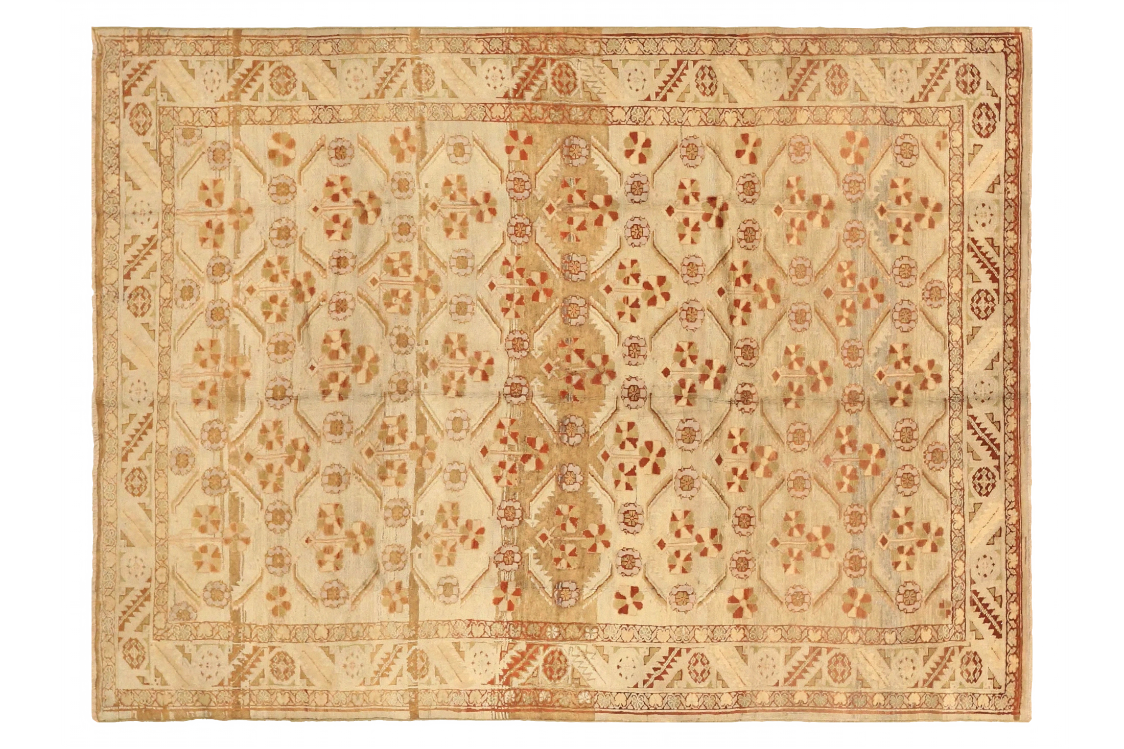 Antique Persian Bakhtiar Transitional Rug 75509