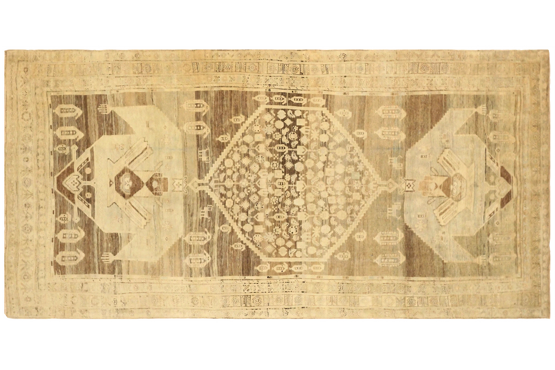 Antique Persian Kolyai Transitional Rug 75511