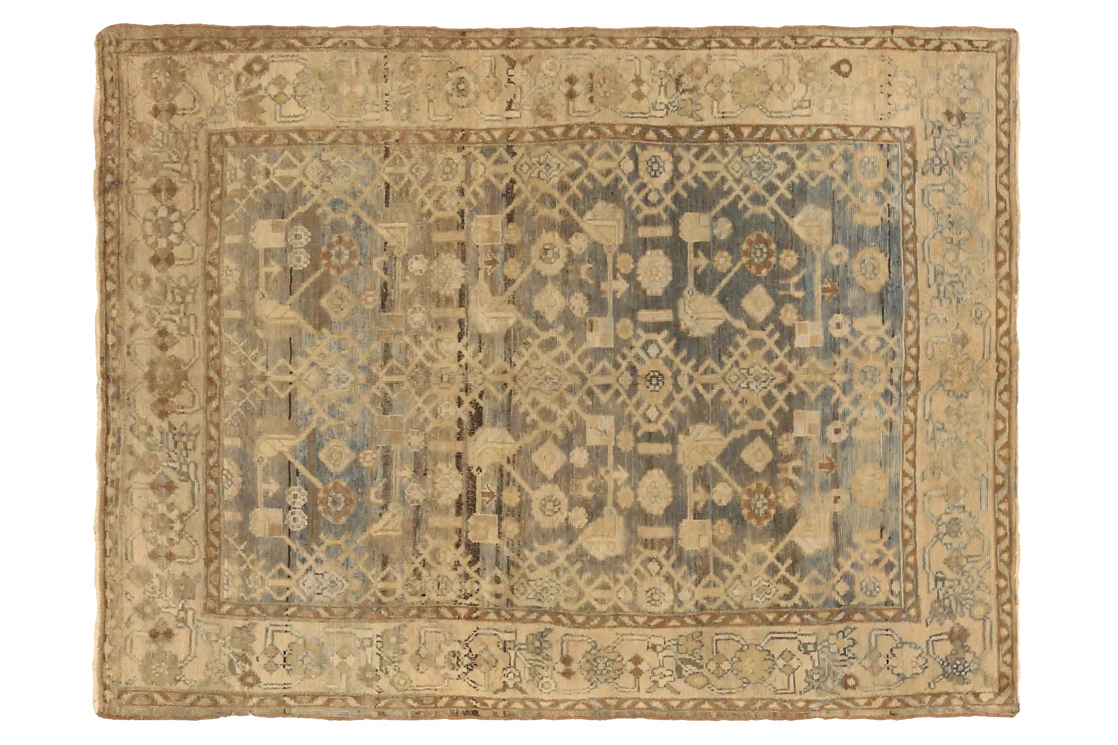 Antique Persian Malayer Transitional Rug 75512