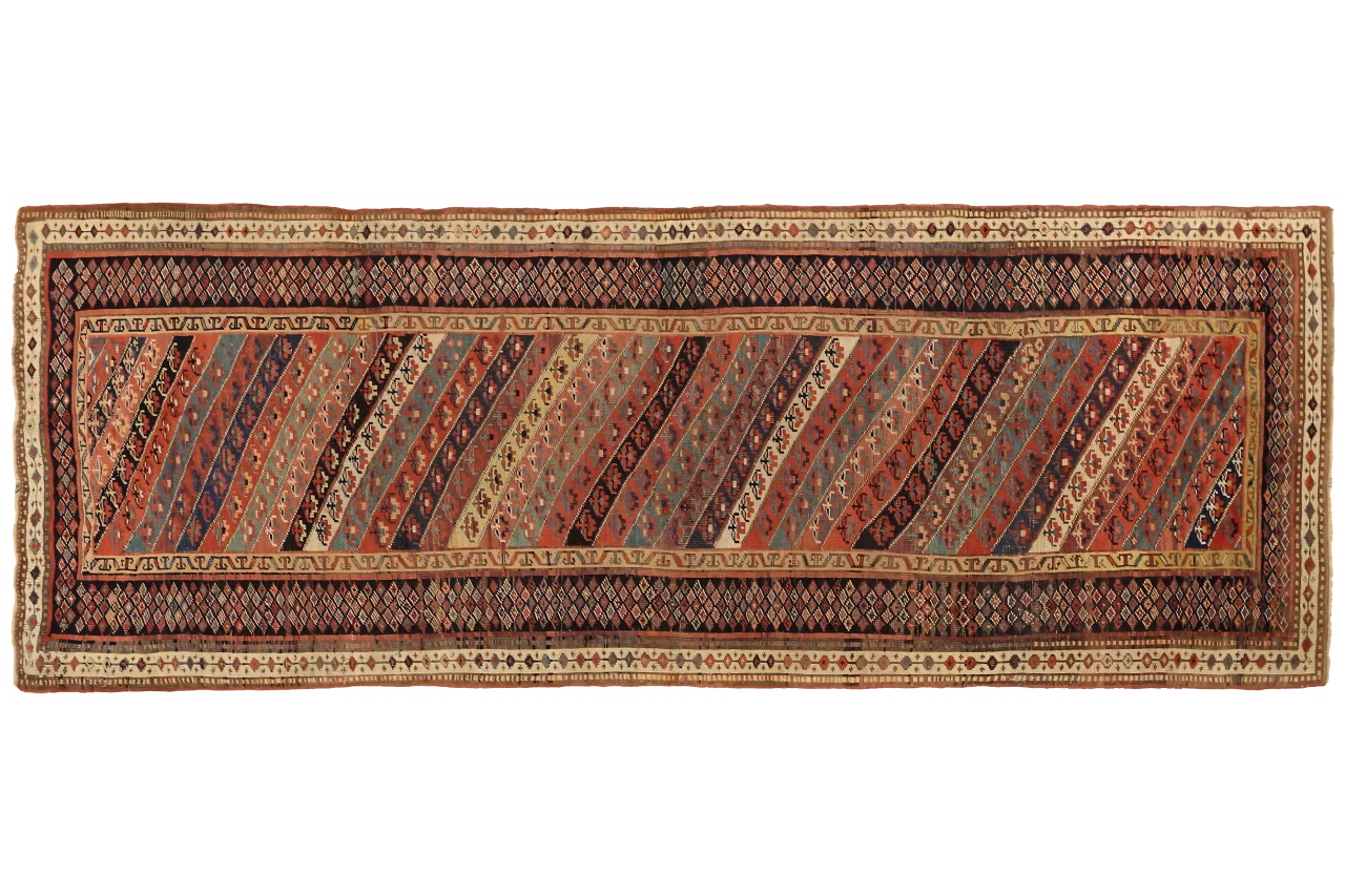 Antique Persian Bijar Traditional Rug 75516
