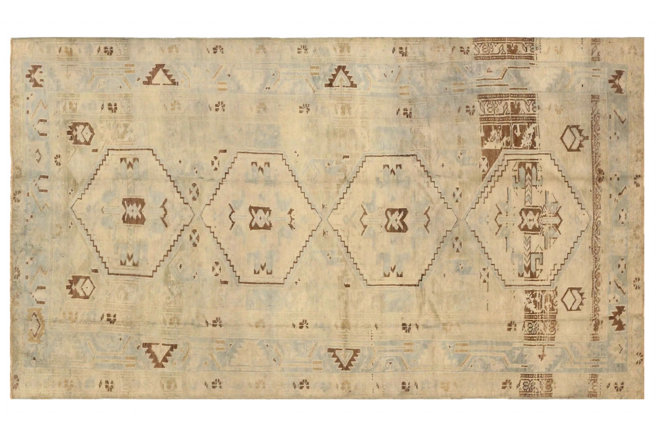 Antique Persian Transitional Rug 75519