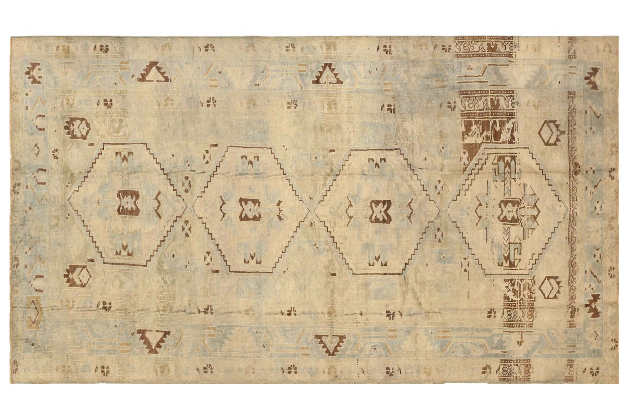 Antique Persian Transitional Rug 75519