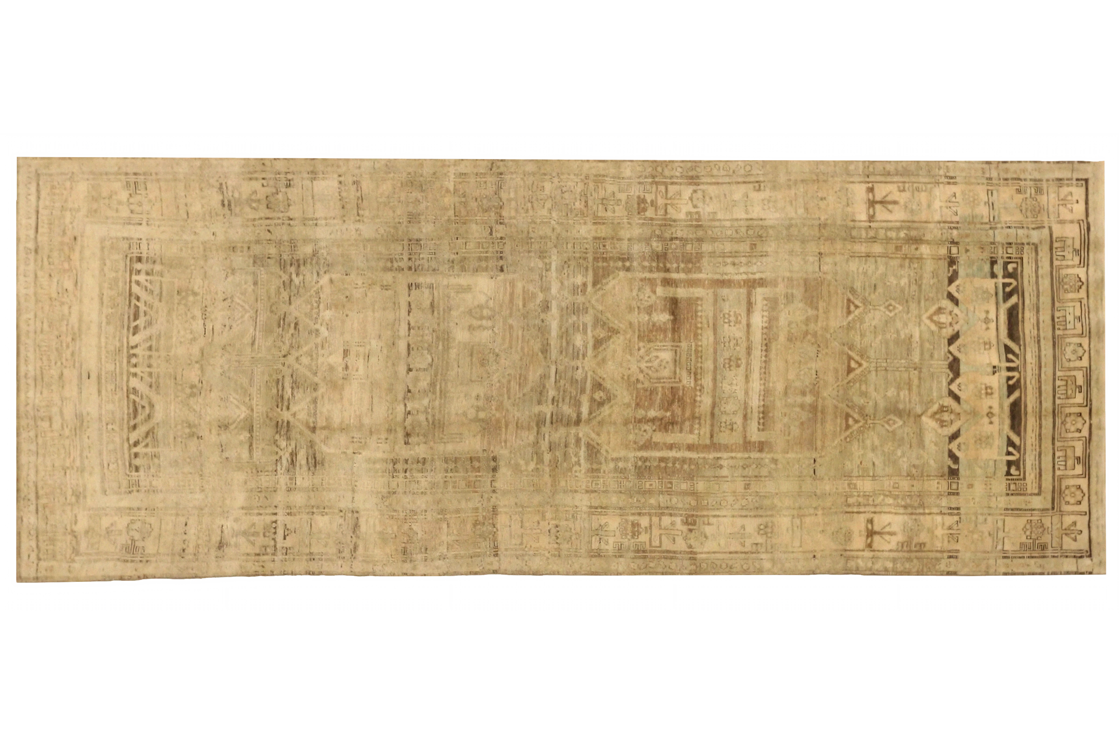 Antique Persian Kurdish Transitional Rug 75527