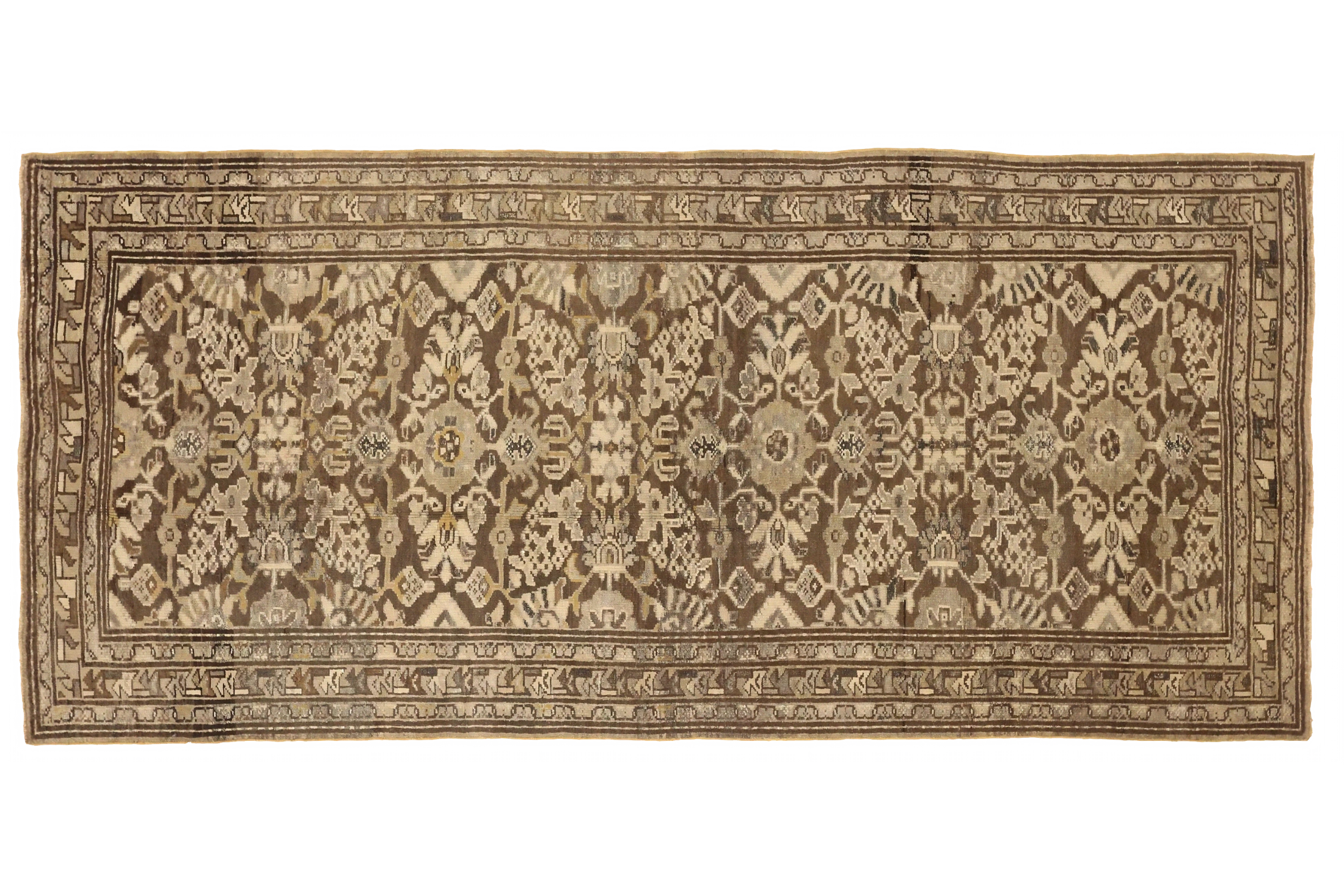 Antique Persian Malayer Traditional Rug 75539