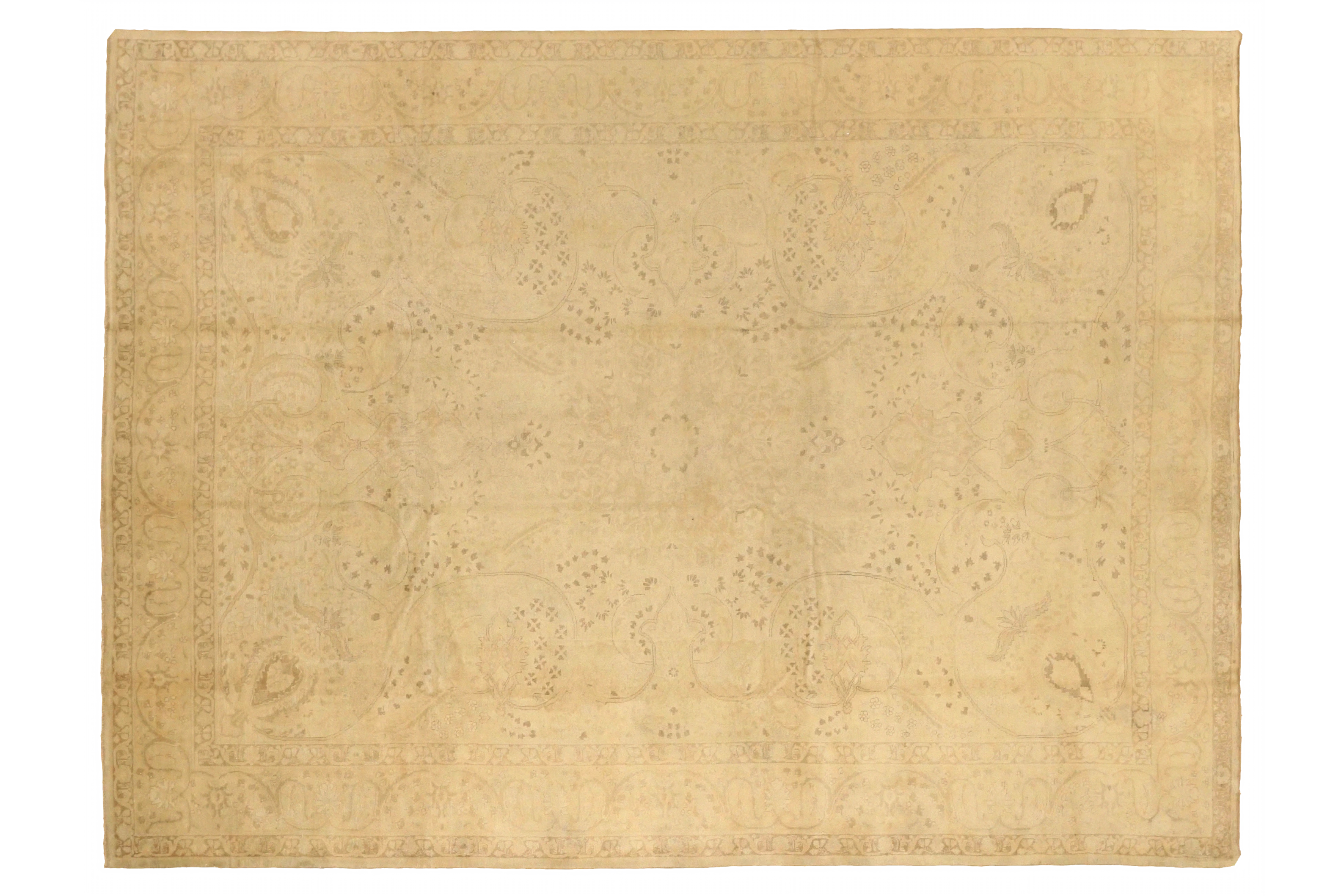 Antique Persian Tabriz Transitional Rug 75542