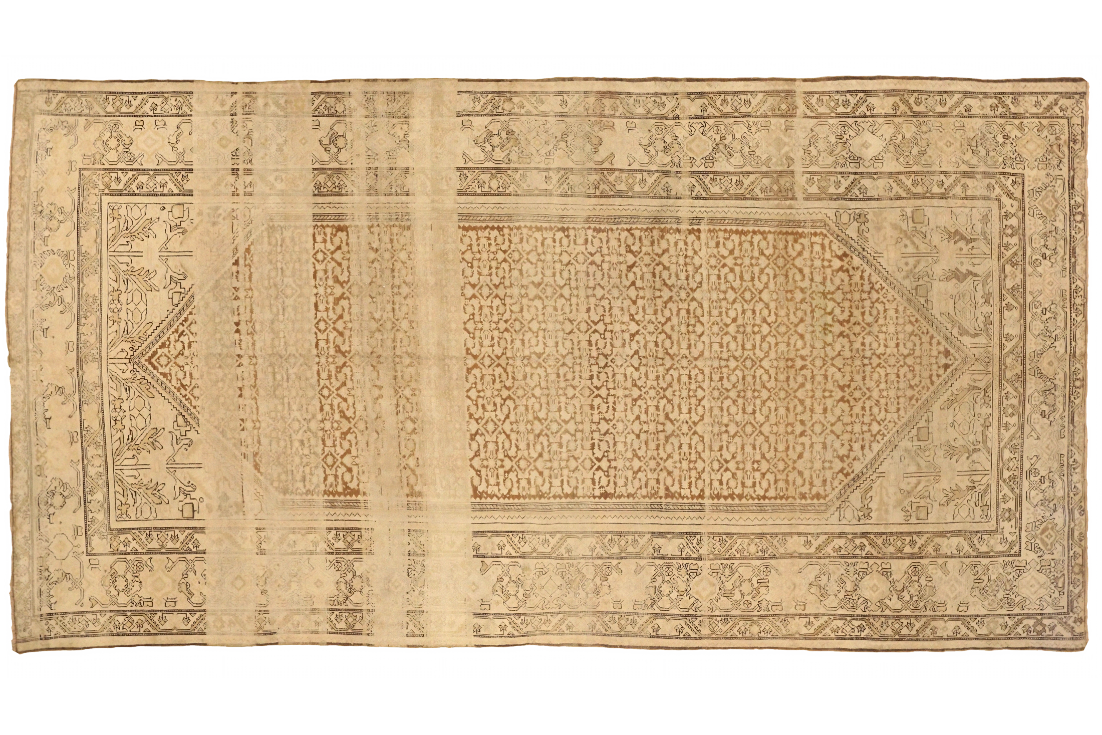Antique Persian Malayer Transitional Rug 75547