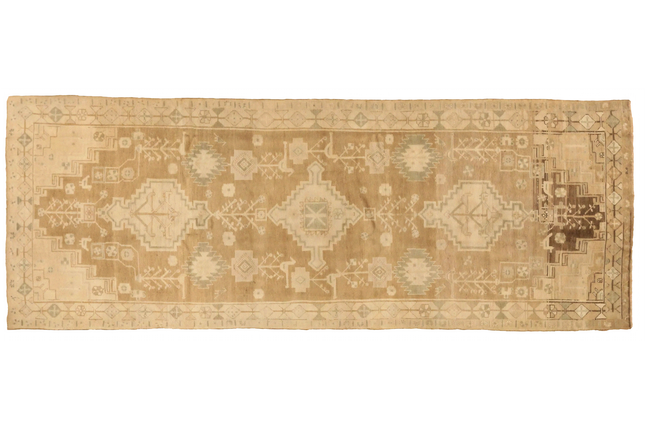 Antique Persian Hamadan Transitional Rug 75548