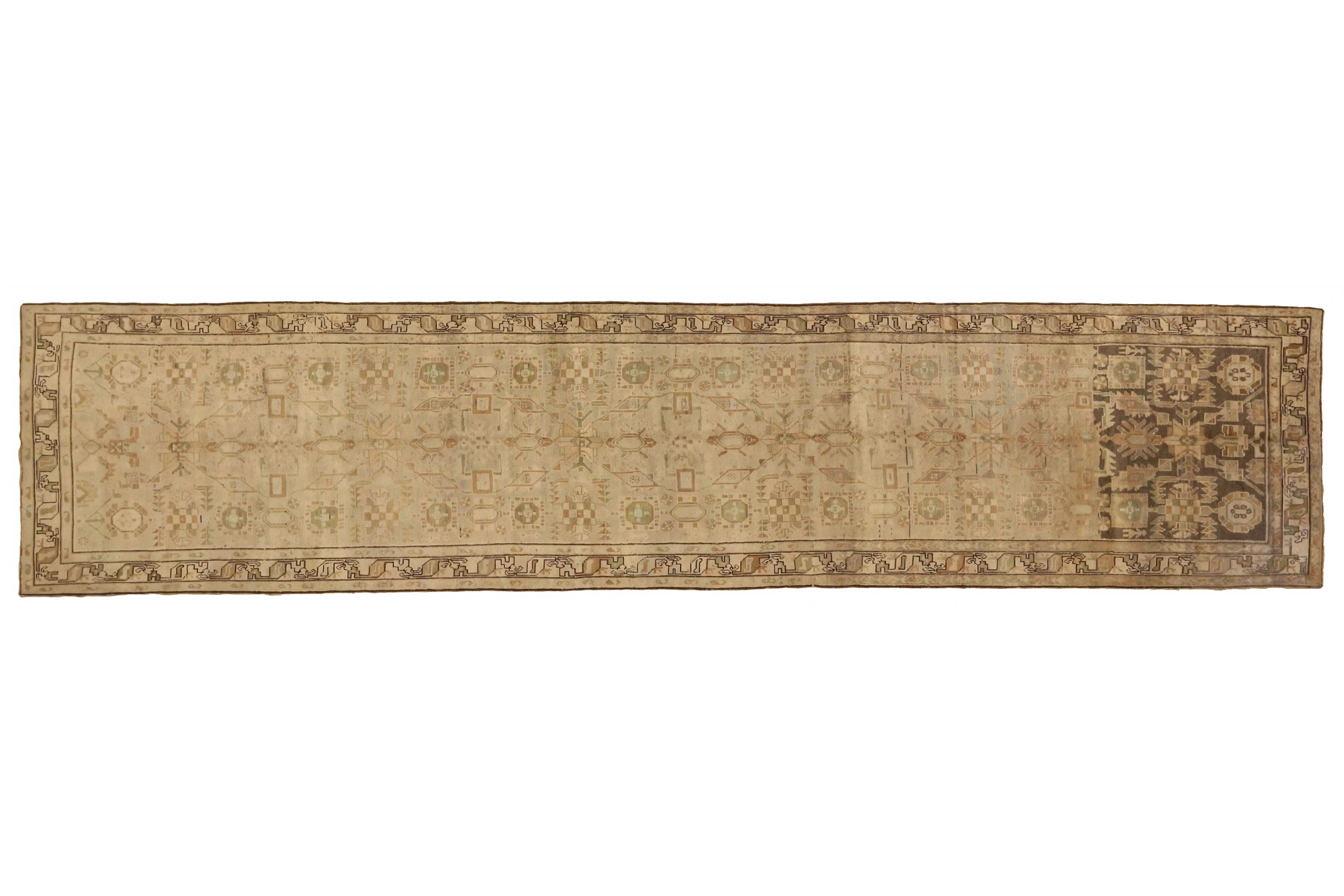 Antique Persian Malayer Transitional Rug 75552