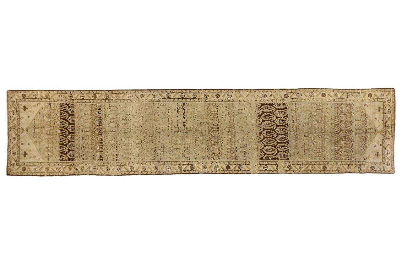 Antique Persian Malayer Transitional Rug 75556