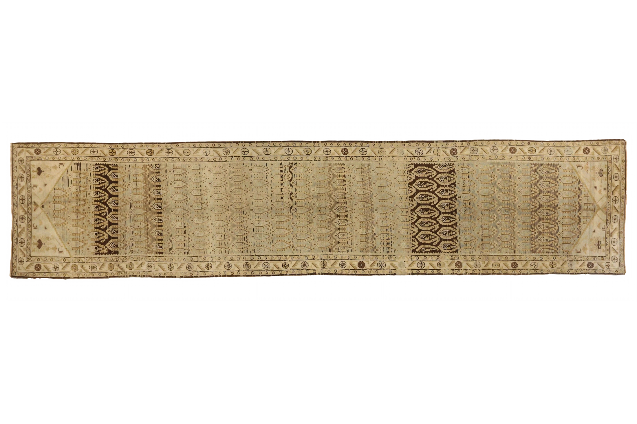 Antique Persian Malayer Transitional Rug 75556