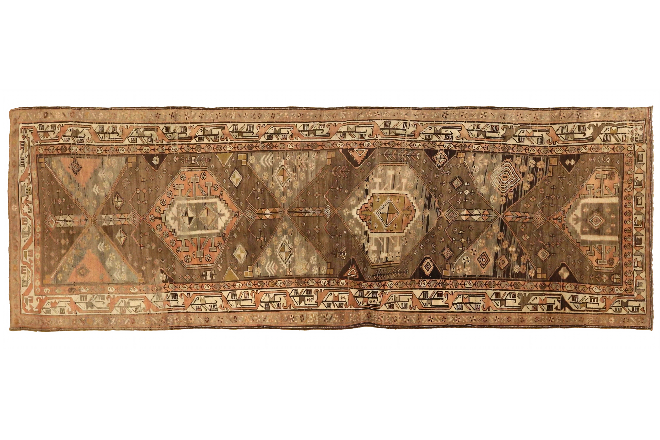 Antique Persian Bijar Transitional Rug 75559