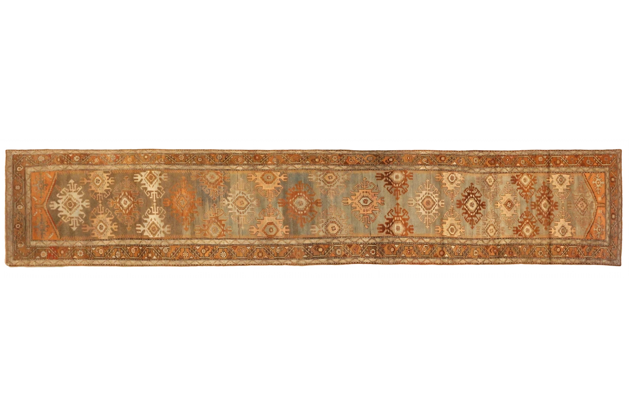 Antique Persian Malayer Transitional Rug 75562
