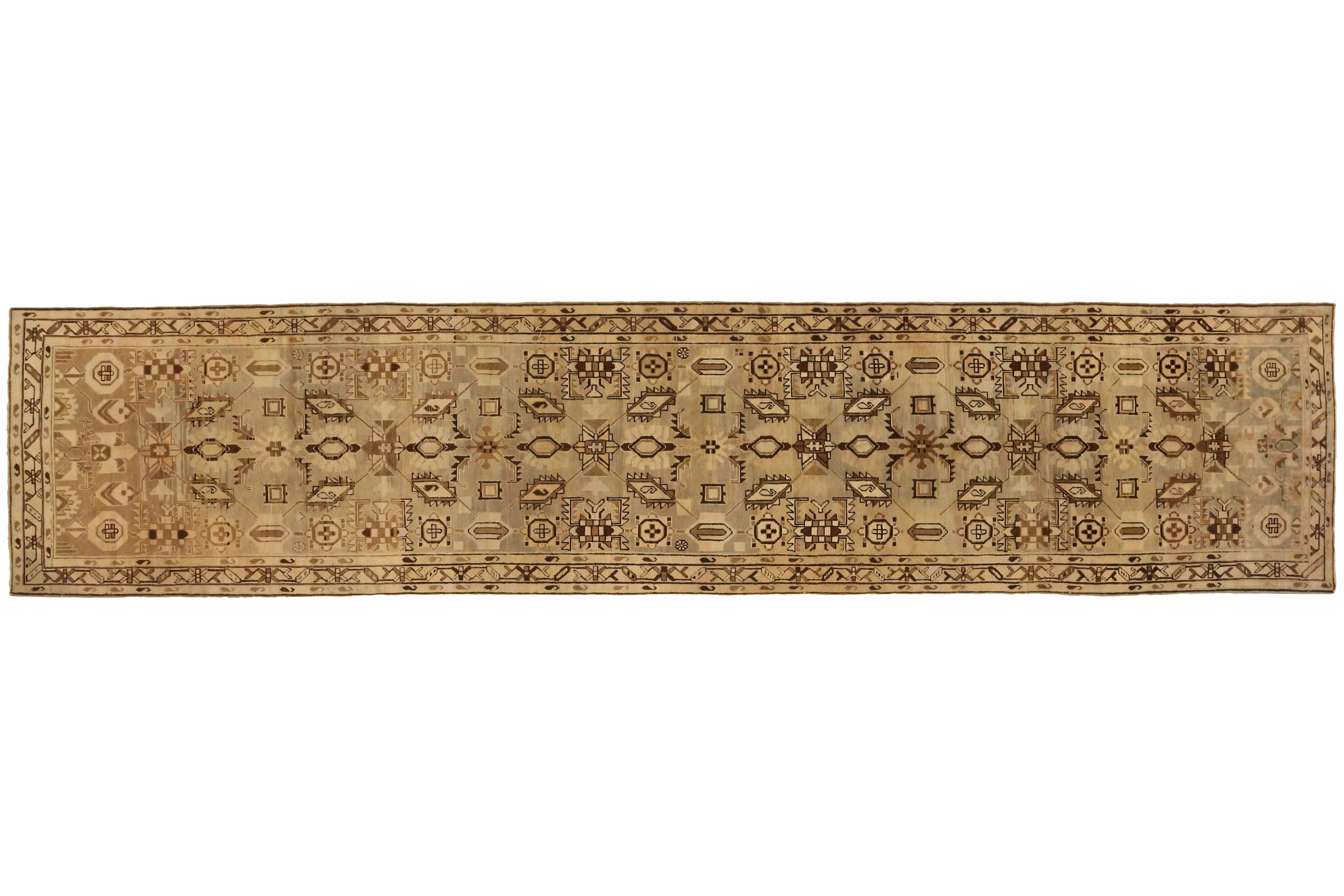 Antique Persian Malayer Transitional Rug 75563