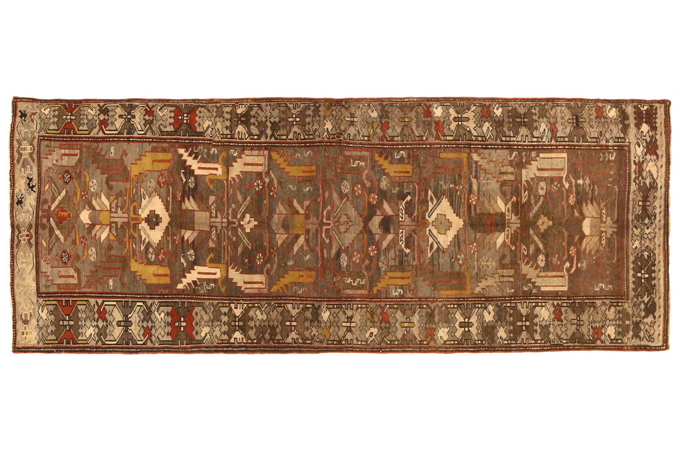 Antique Persian Zanjan Transitional Rug 75567