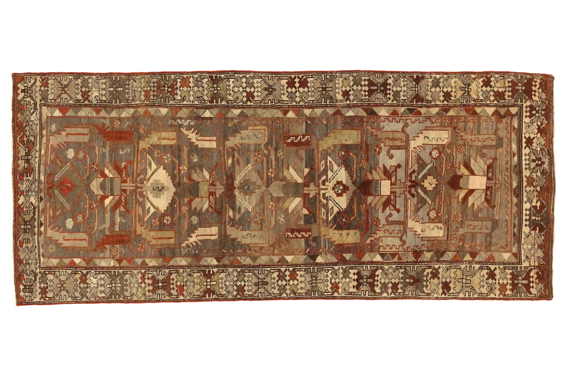 Antique Persian Zanjan Transitional Rug 75568
