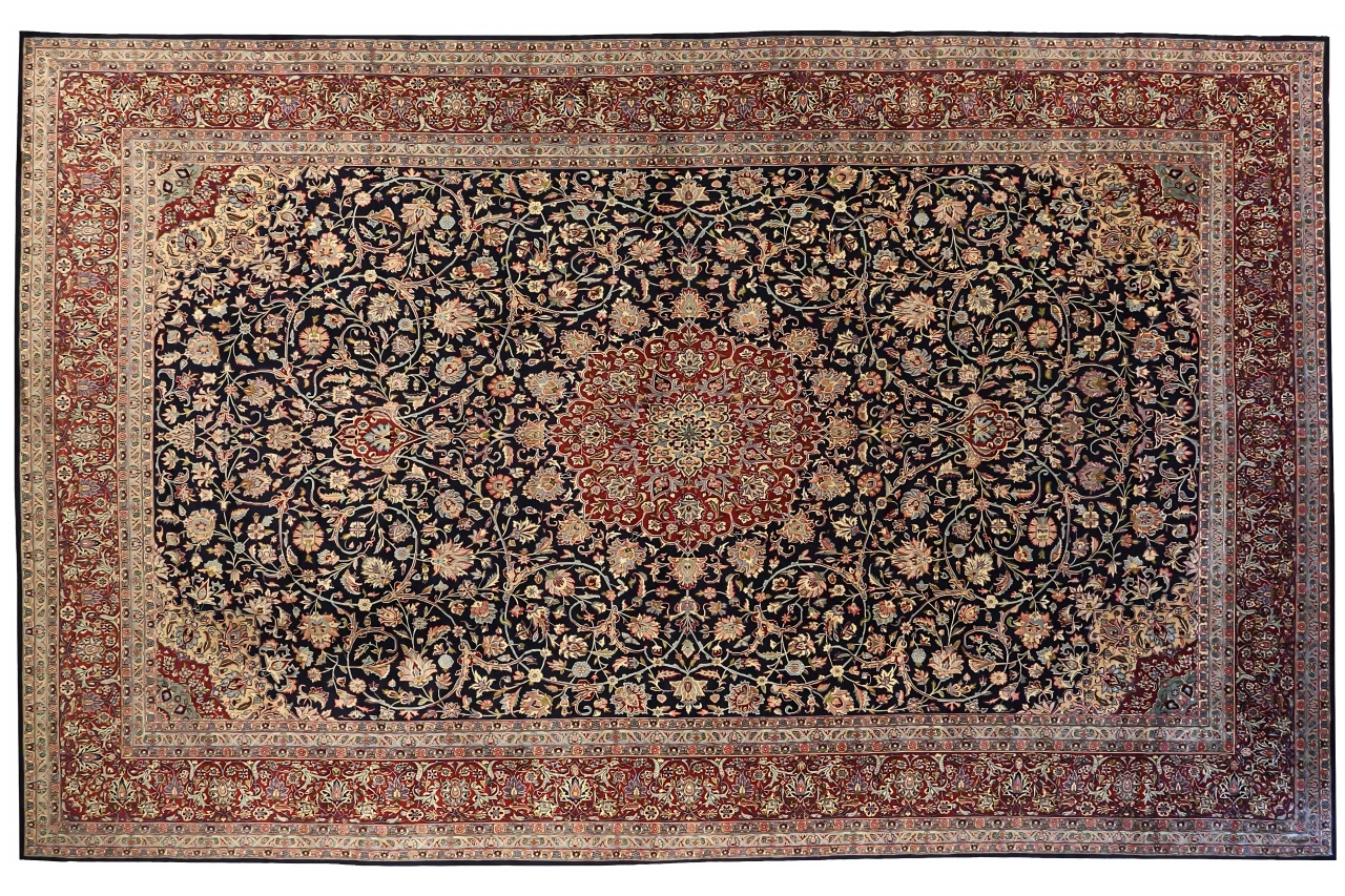 Antique Persian Kerman Traditional Rug 75578