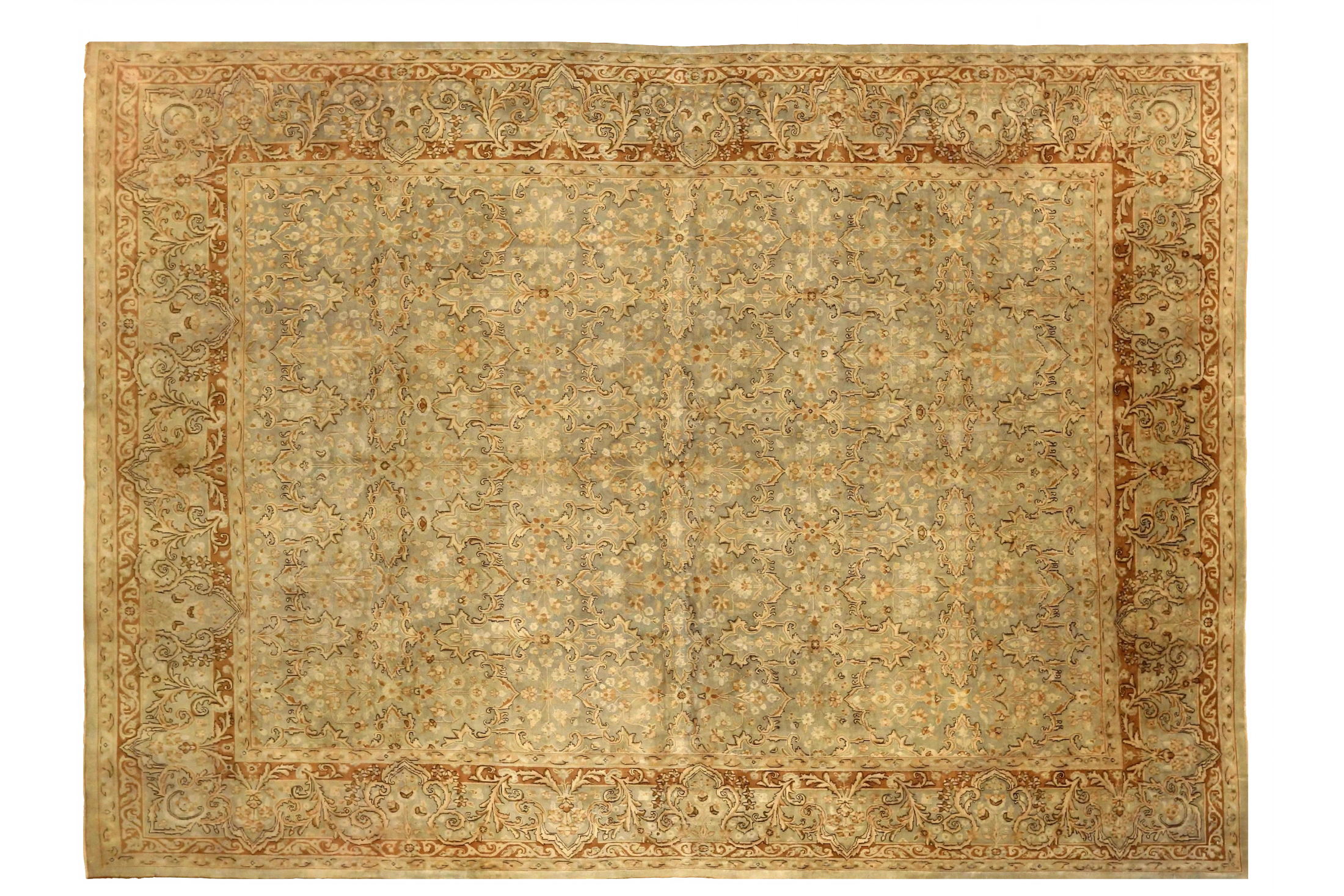 Antique Persian Kerman Traditional Rug 75583