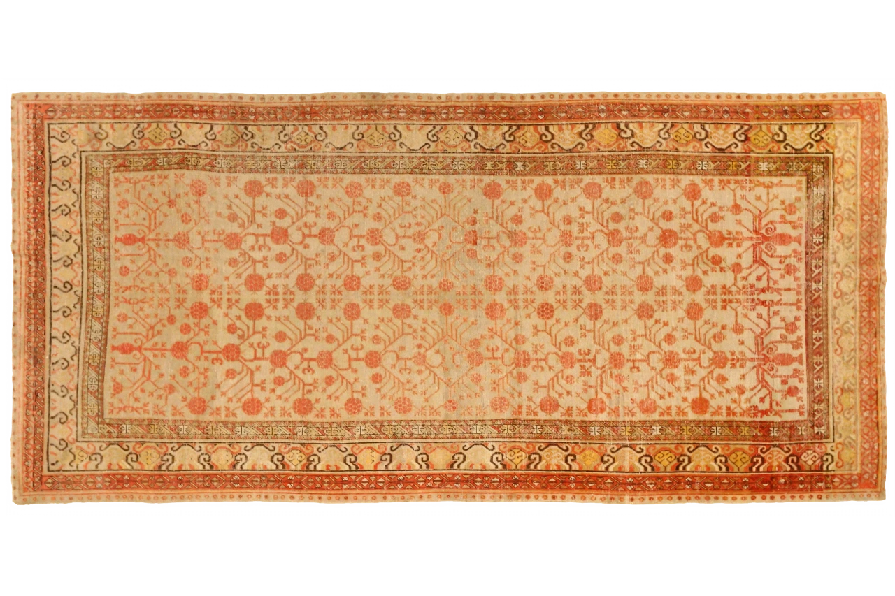 Antique Persian Khotan Transitional Rug 75589