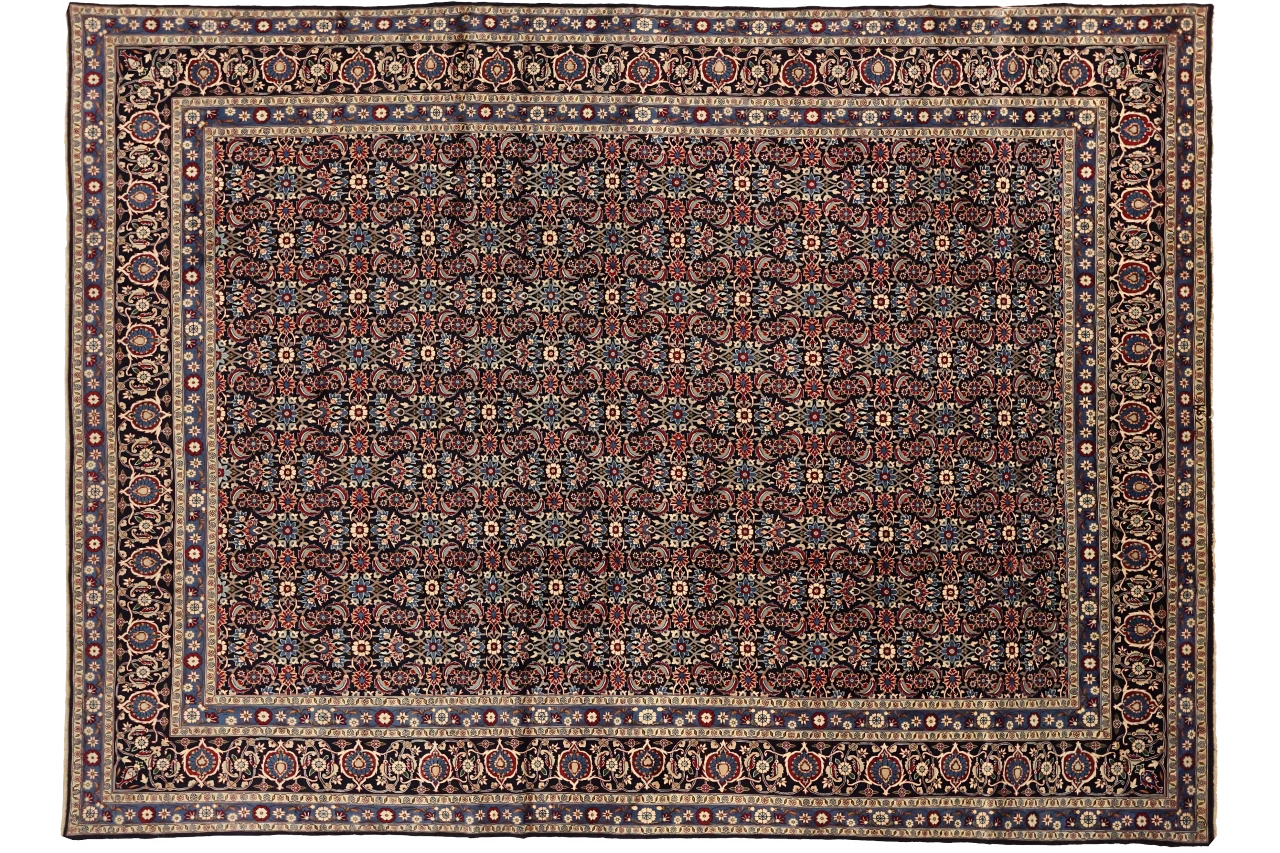 Antique Persian Yazd Traditional Rug 75593