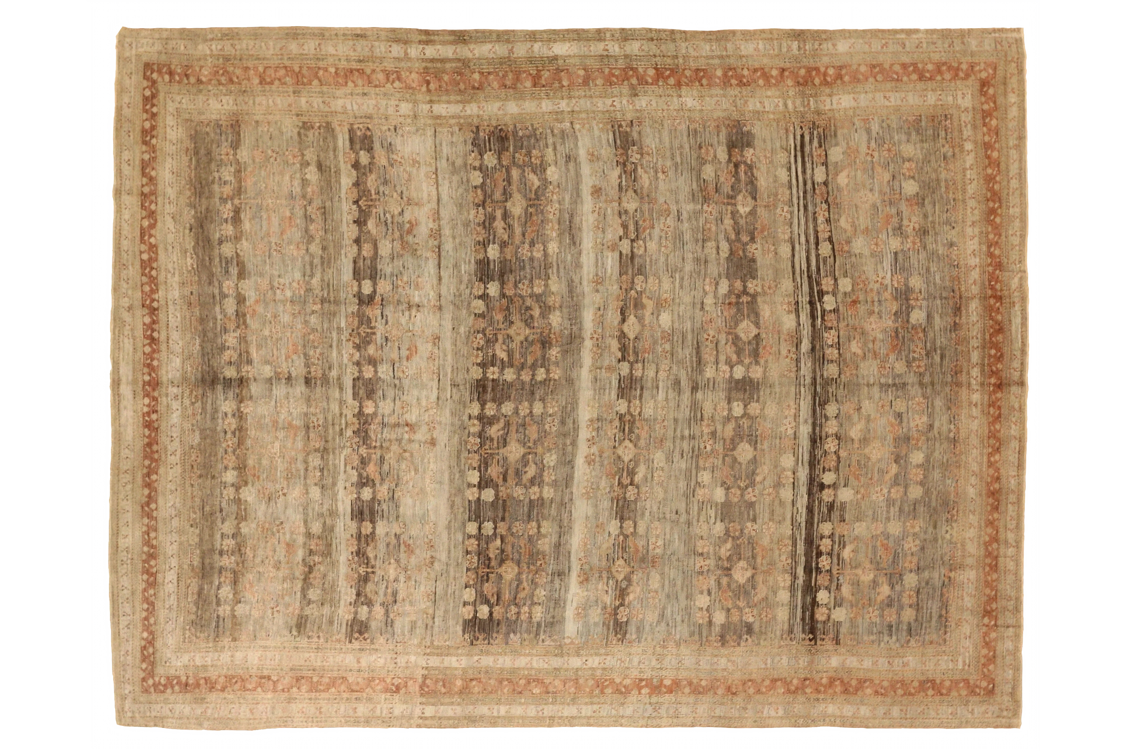 Antique Persian Shiraz Transitional Rug 75597