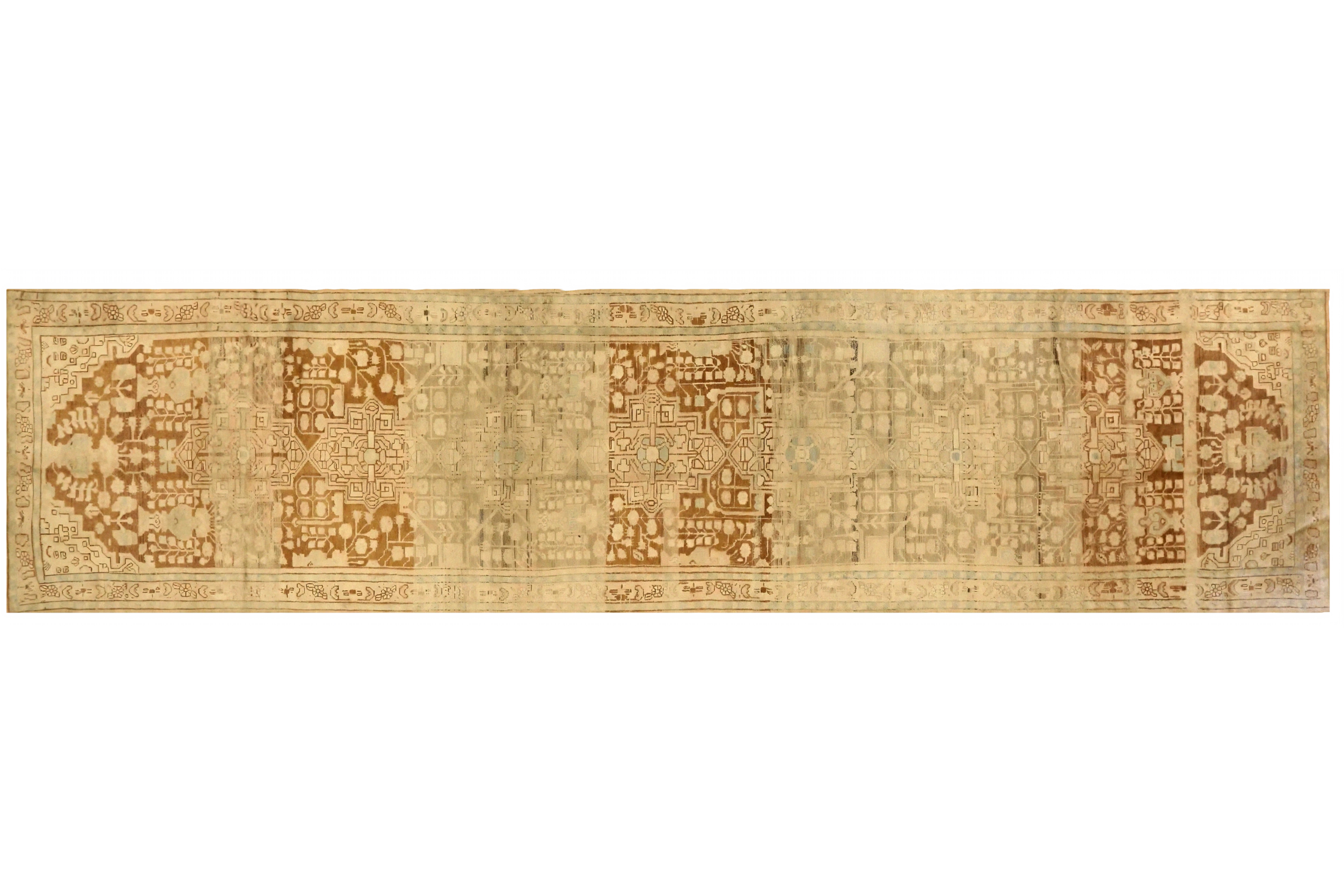 Antique Persian Hamadan Transitional Rug 75608